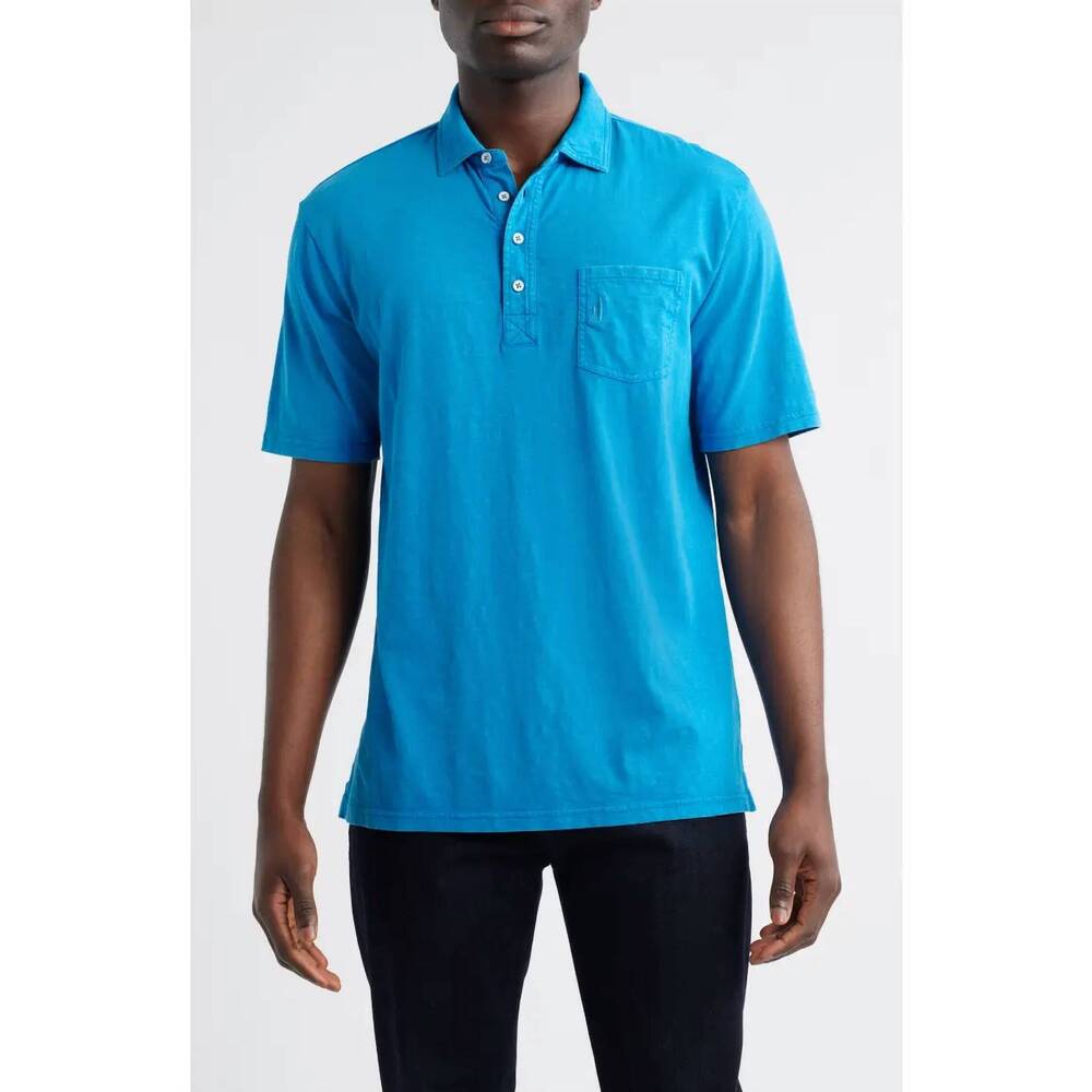 NEW JOHNNIE-O coastal wash polo in riptide